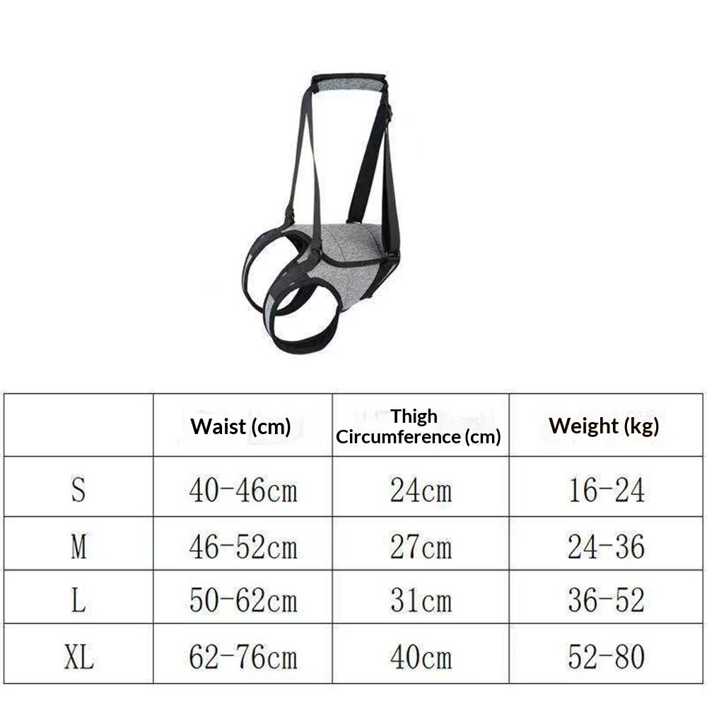 Dog Halter Harnesses, Adjustable Lift For Large Dogs, Dog Sling For Medium Dogs Hind Leg Support To Help Rehabilitate, Soft Padded Dog Support Harness For Elderly, Injured, Arthritic(L)
