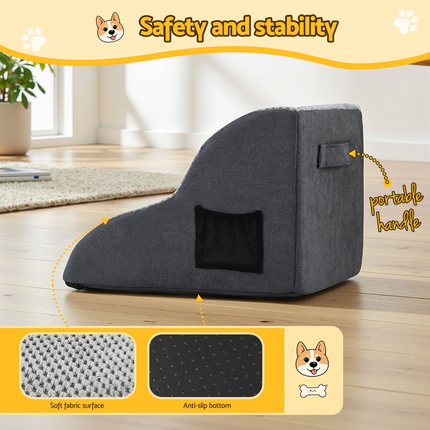 Dog Steps - Foam Pet Stairs