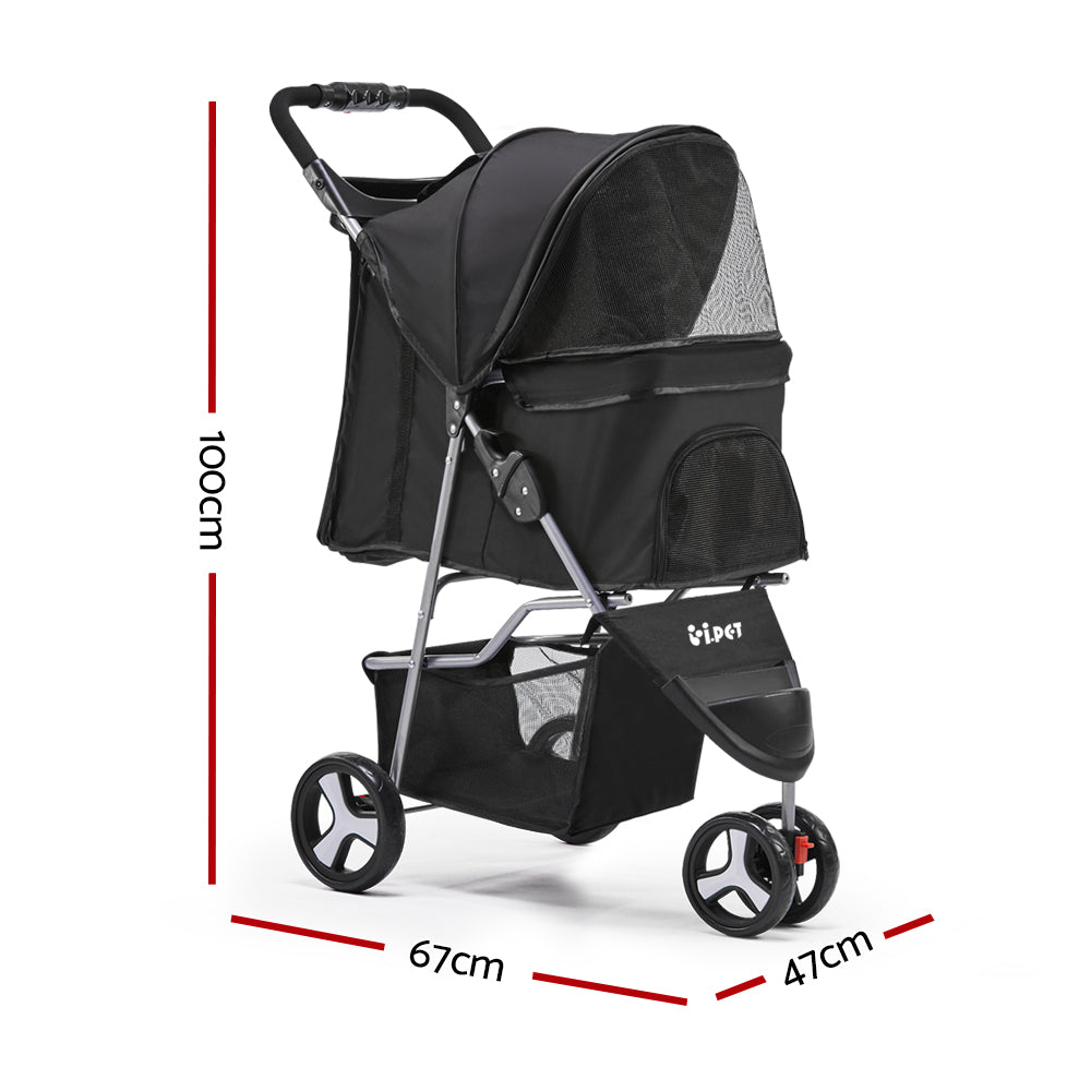 Foldable dog pram/stroller