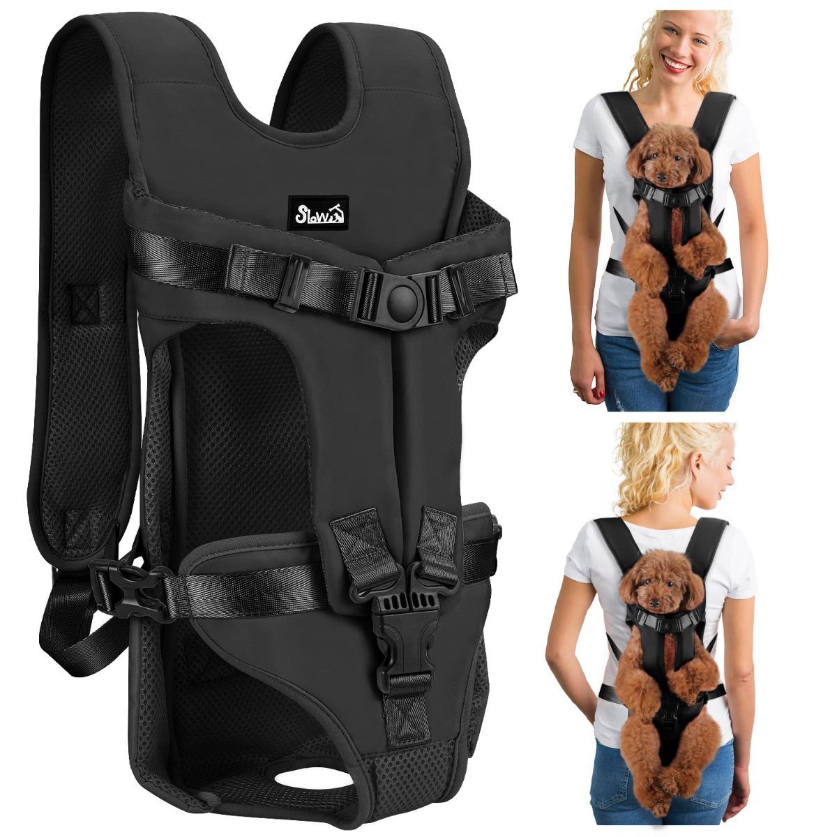 Dog Harness/Backpack with storage bags