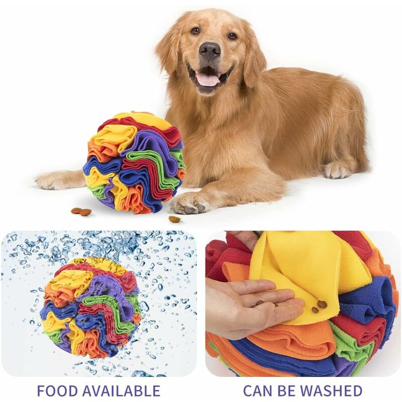 Dog Snuffle Mat Ball, Interactive Dog Toy, Slow Feeding Snuffle Mat
