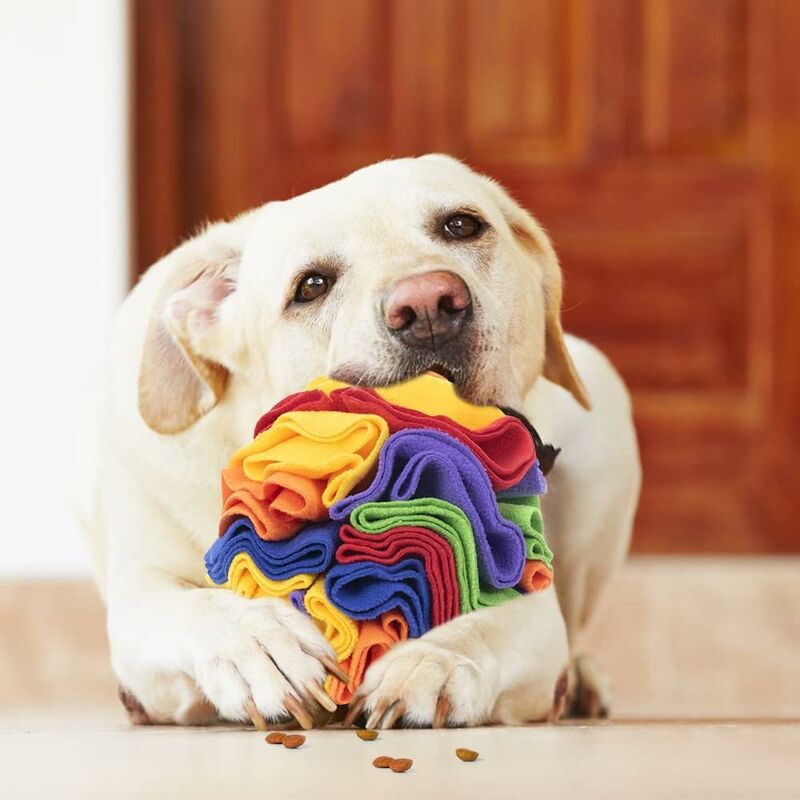 Dog Snuffle Mat Ball, Interactive Dog Toy, Slow Feeding Snuffle Mat