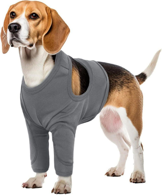 3XL Dog Elbow Protector, Light Gray