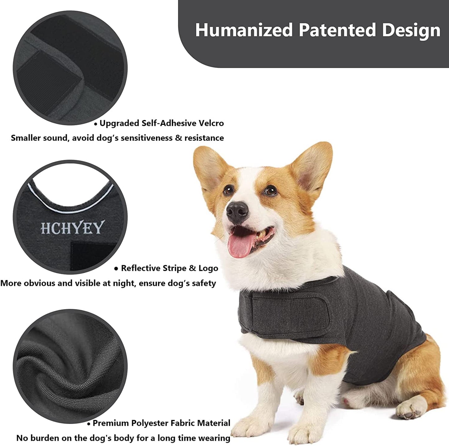 Dog Anxiety/Thunder Jacket, Skin-Friendly Dog Calming Vest