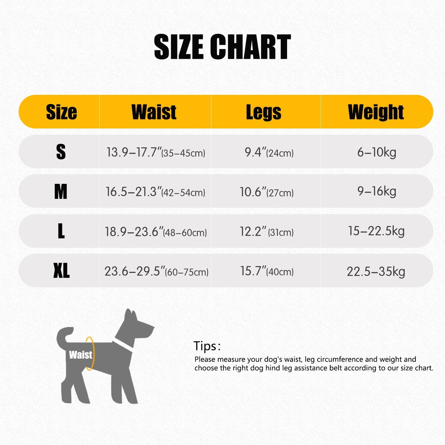 Dog Sling for Large Dogs Hind Leg Adjustable Dog Lift Harness