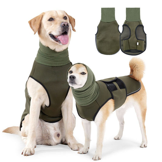 Dog Anxiety Jacket, Dog Shirt with Turtleneck, Breathable Calming Vest