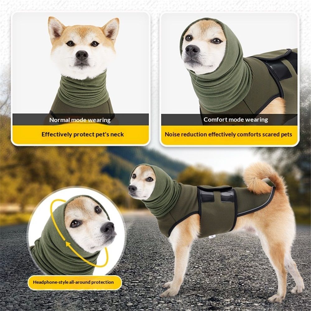 Dog Anxiety Jacket, Dog Shirt with Turtleneck, Breathable Calming Vest