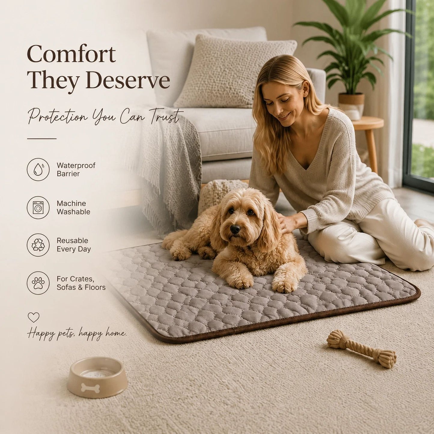 2pcs Ice Silk Pet Pad