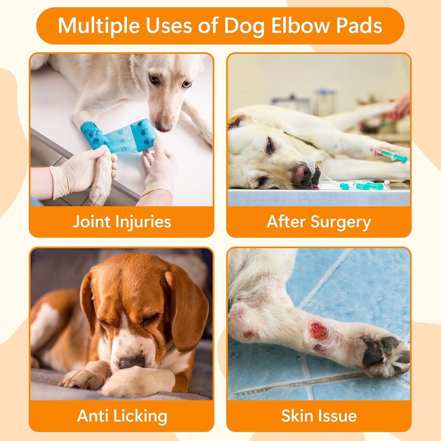Dog Elbow Protector Adjustable dog elbow pads