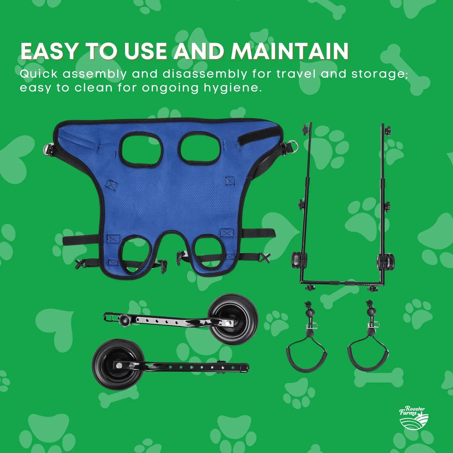 Dog Wheelchair - back leg support harness