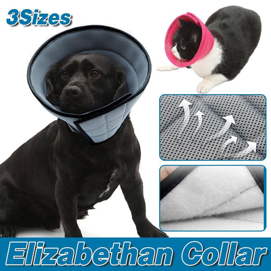 Fabric Elizabethan collar for dogs
