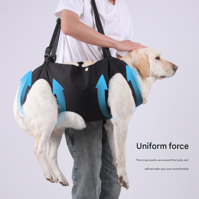 Pet Support Harness for Senior and Disabled Dogs - Adjustable Chest and Back Support