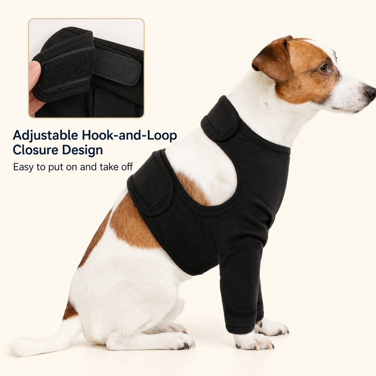 foxy in elbow protecting suit