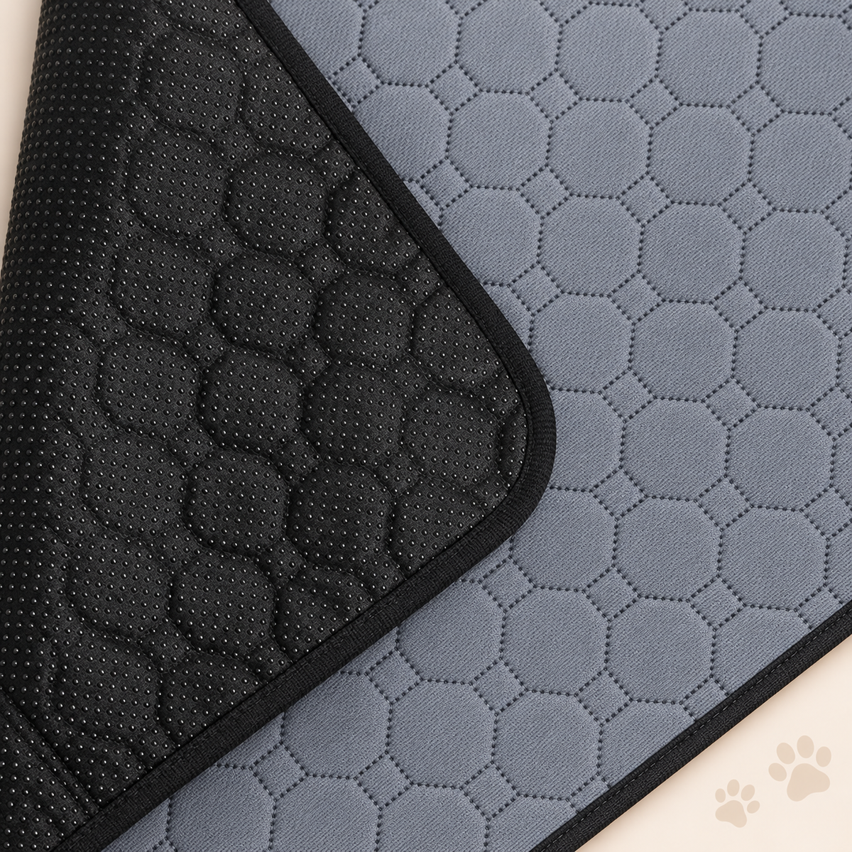 grey absorbent dog mat