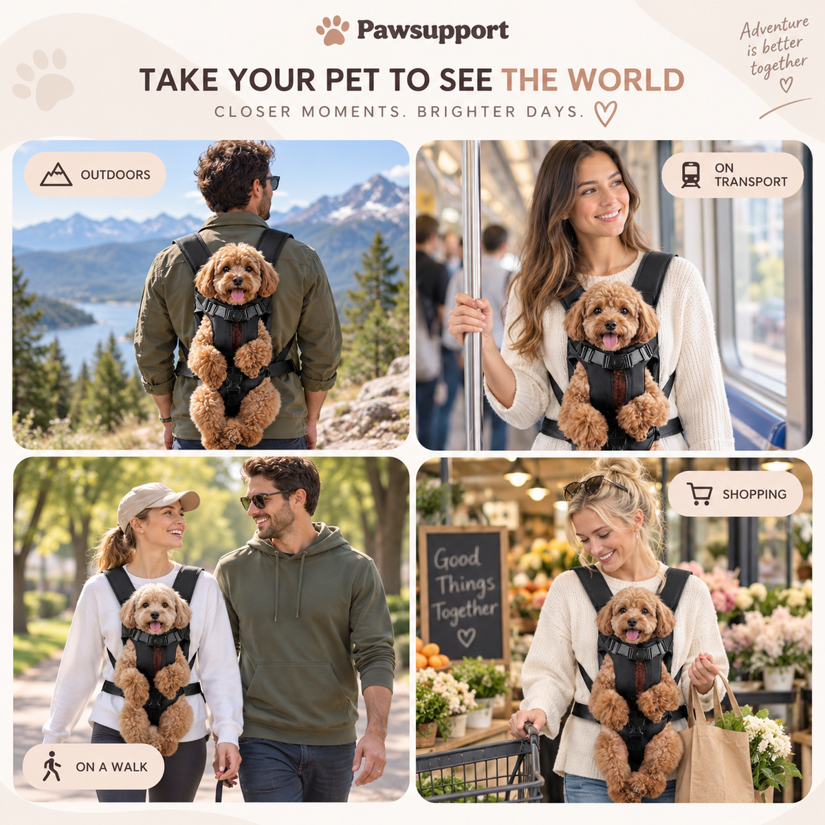 showing all the places you could take your pet